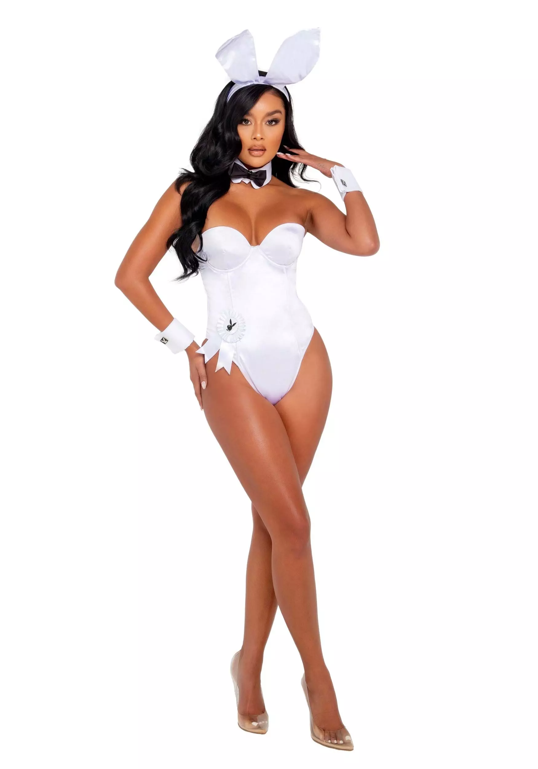 Roma Playboy White Bunny Costume For Women 3 Roma Playboy White Bunny Costume For Women