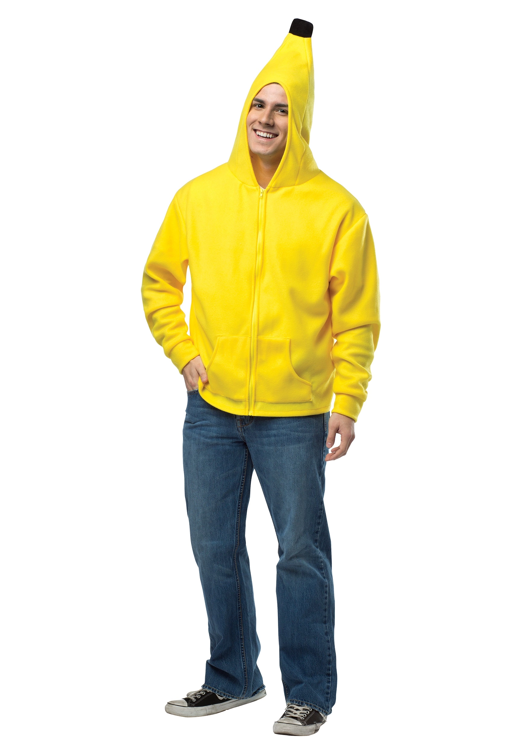 Plus Size Adult Banana Costume Hoodie 3 Plus Size Adult Banana Costume Hoodie