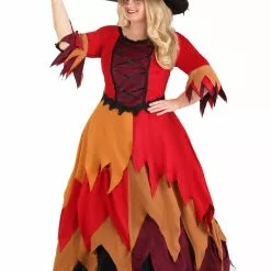 Suzhou Zhongsheng Imp & Exp Co., Ltd Plus Size Autumn Harvest Witch Costume For Women