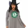 LEG AVENUE Women's Plus Size Basic Witch Jersey Dress Costume -Storybook & Fairytale Costumes Sales plus size basic witch jersey dress