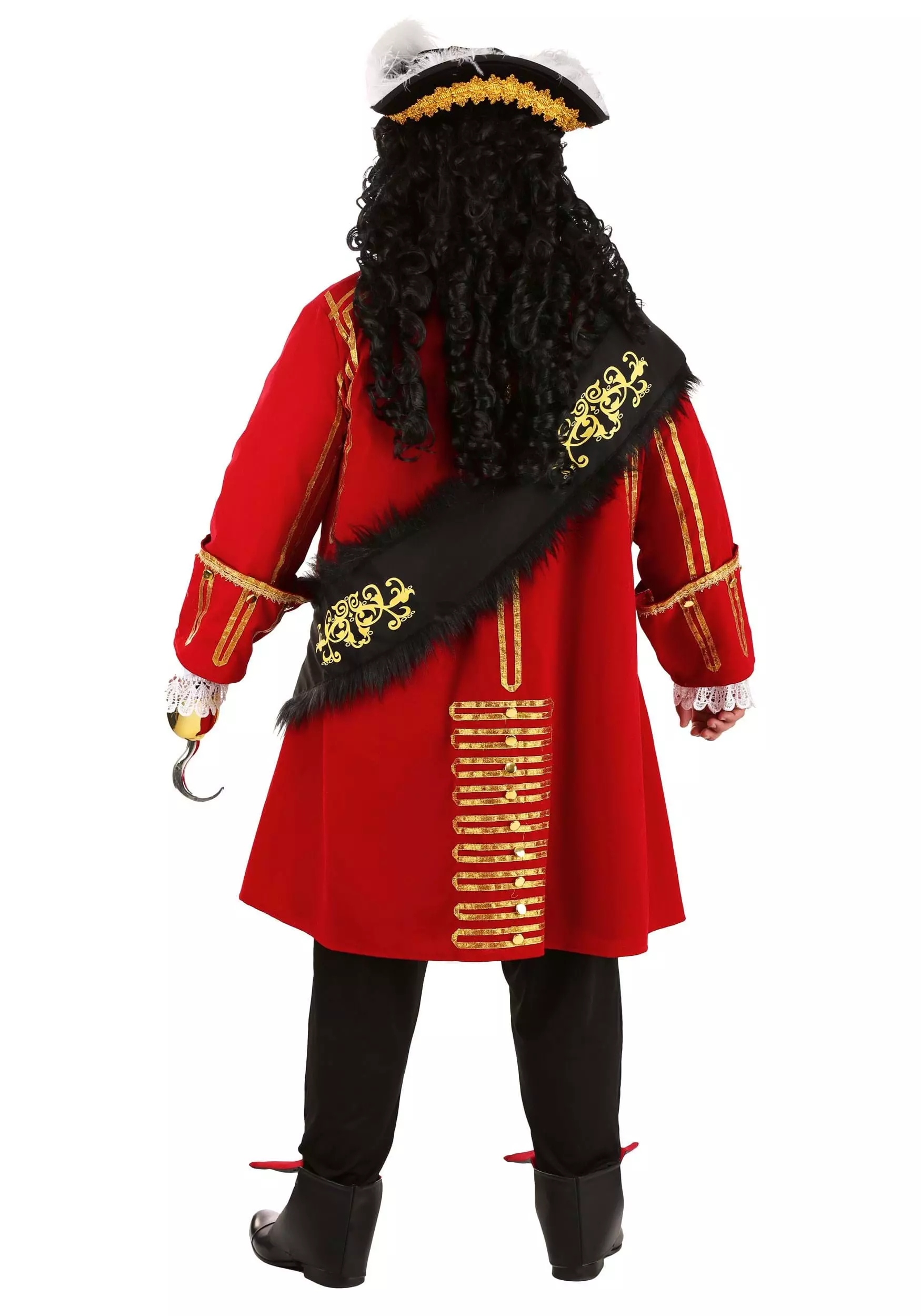 Fun Costumes Plus Size Elite Captain Hook Costume For Men 4 Fun Costumes Plus Size Elite Captain Hook Costume For Men - Image 2