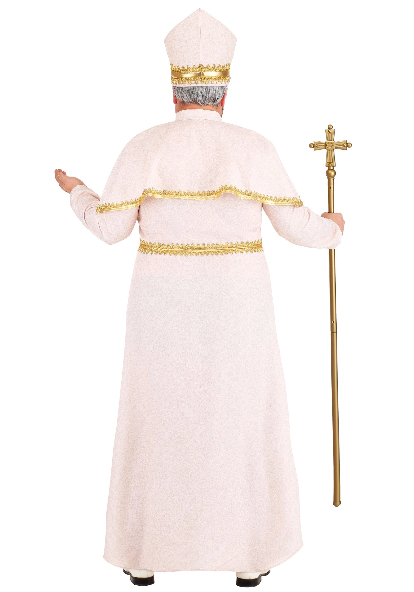Fun Costumes Plus Size Pious Pope Costume For Men 4 Fun Costumes Plus Size Pious Pope Costume For Men - Image 2