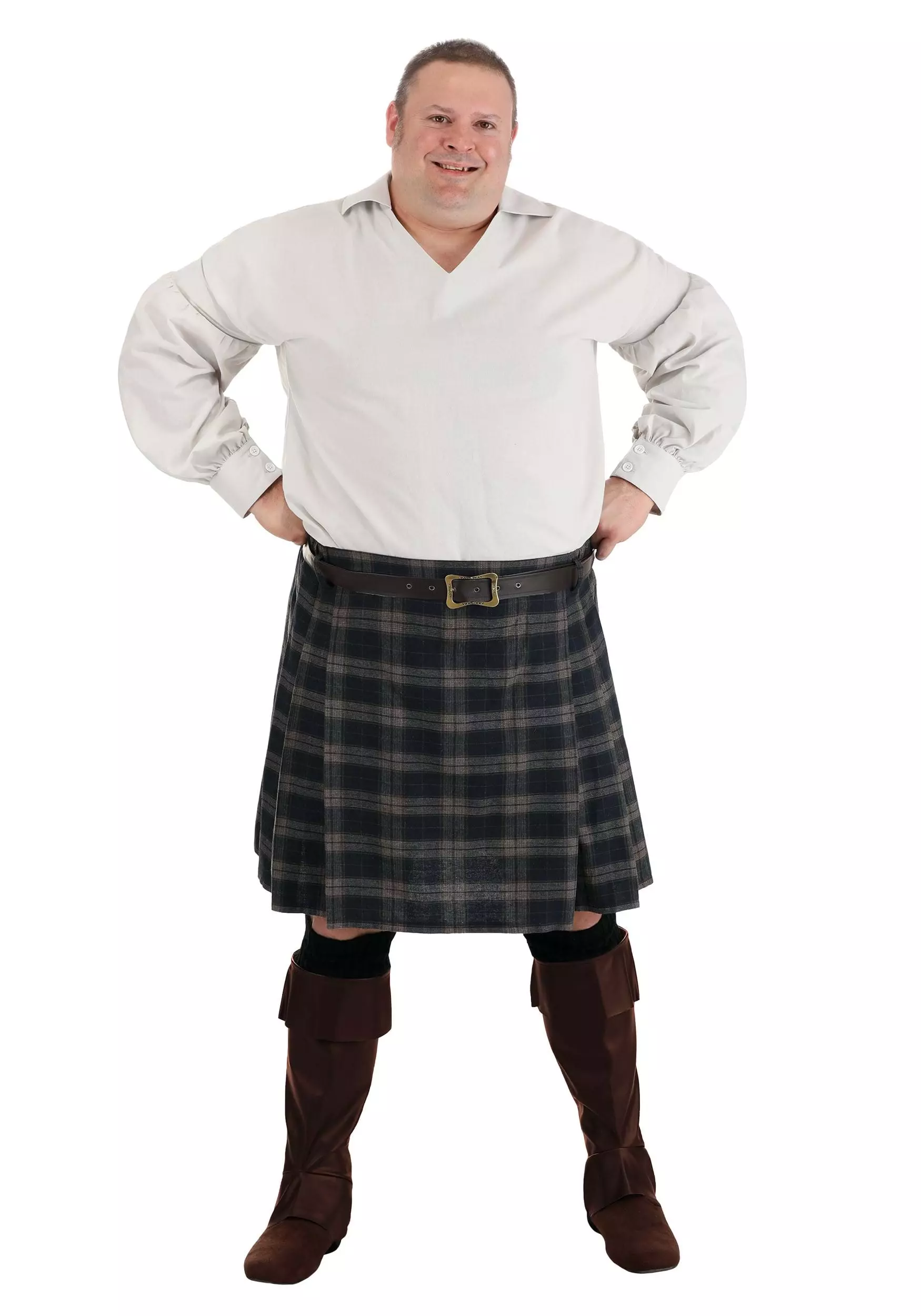 Fun Costumes Plus Size Scottish Highland Costume For Men 3 Fun Costumes Plus Size Scottish Highland Costume For Men