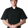 Underwraps Plus Size Priest Shirt 1 Underwraps Plus Size Priest Shirt -Storybook & Fairytale Costumes Sales plus size priest shirt