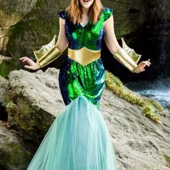 Fun Costumes Women's Sea Siren 25 Fun Costumes Women's Sea Siren -Storybook & Fairytale Costumes Sales plus size sea siren alt 11