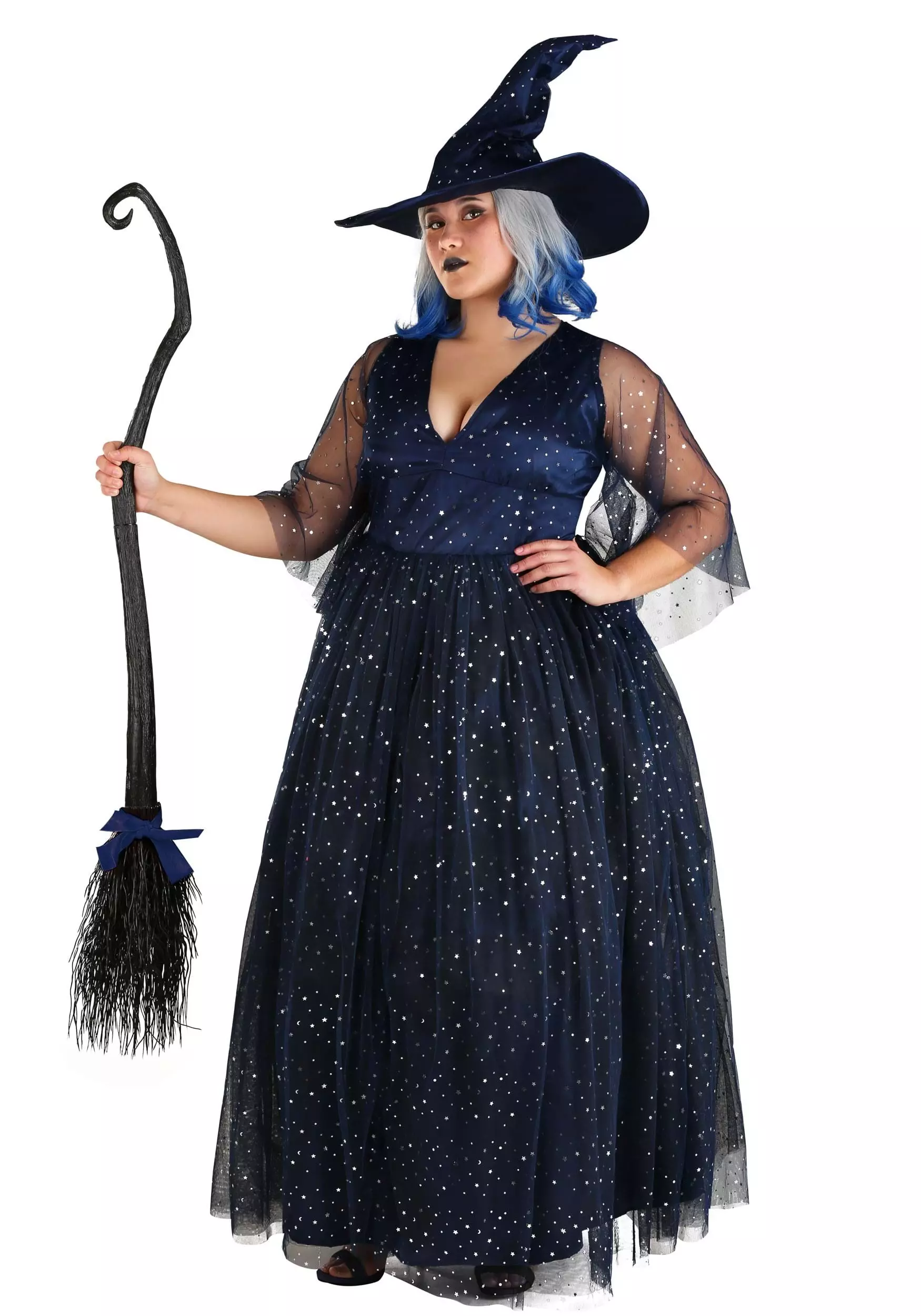 Fun Costumes Plus Size Moonbeam Witch Costume For Women 3 Fun Costumes Plus Size Moonbeam Witch Costume For Women