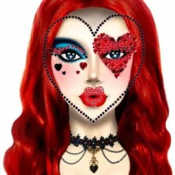 LEG AVENUE Queen Of Heart Face Jewel Costume Accessory Kit 5 LEG AVENUE Queen Of Heart Face Jewel Costume Accessory Kit -Storybook & Fairytale Costumes Sales queen of heart face jewel kit alt 1