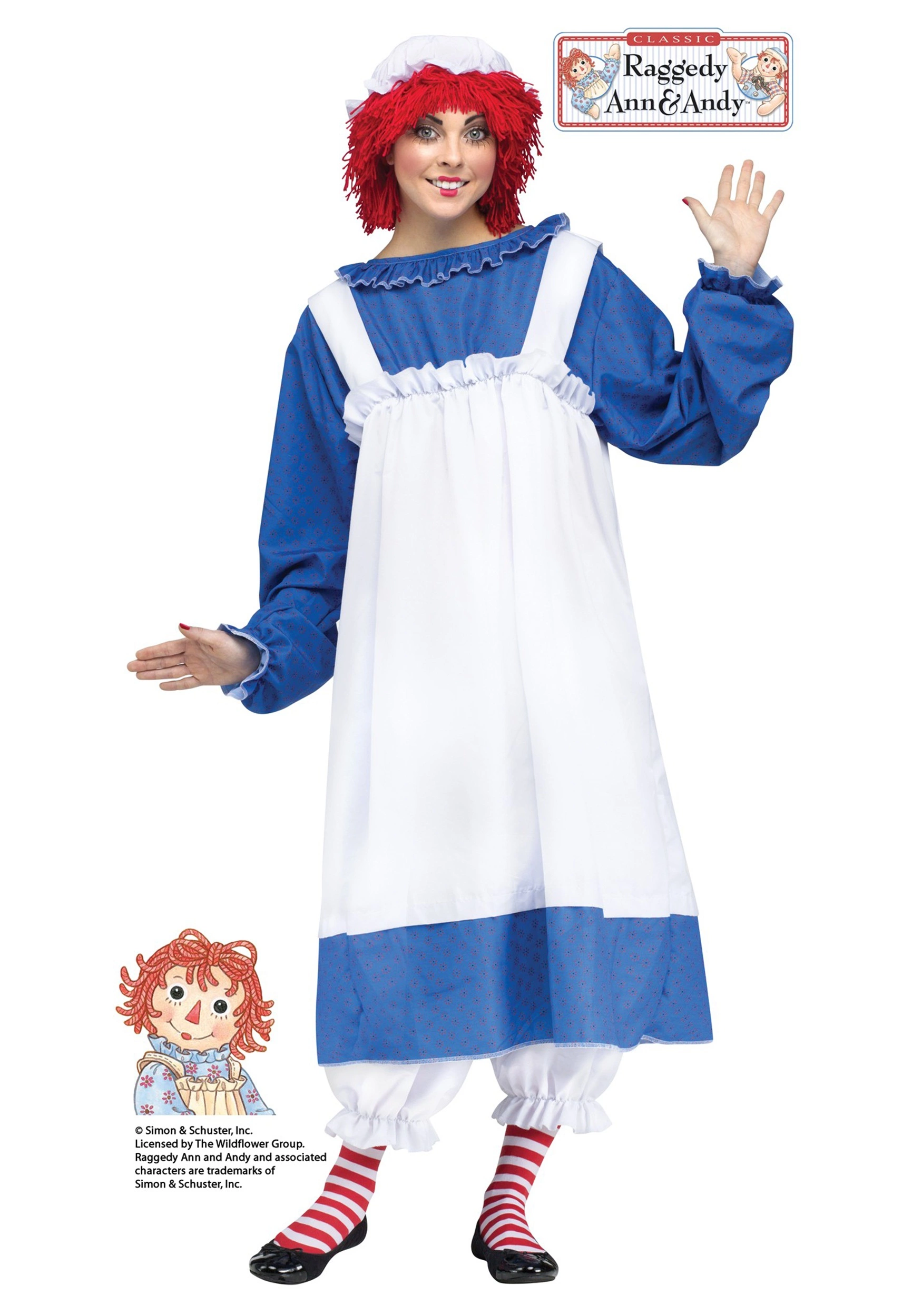 Fun World Raggedy Ann Adult Costume 3 Fun World Raggedy Ann Adult Costume