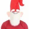 Guangzhou Fashion Travelling Goods Co. Ltd Oversized Red Gnome Hat With Beard -Storybook & Fairytale Costumes Sales red oversized gnome hat with beard