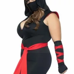 LEG AVENUE Deadly Ninja Women's Sexy Plus Size Costume 9 LEG AVENUE Deadly Ninja Women's Sexy Plus Size Costume -Storybook & Fairytale Costumes Sales sexy deadly ninja womens plus costume alt 1