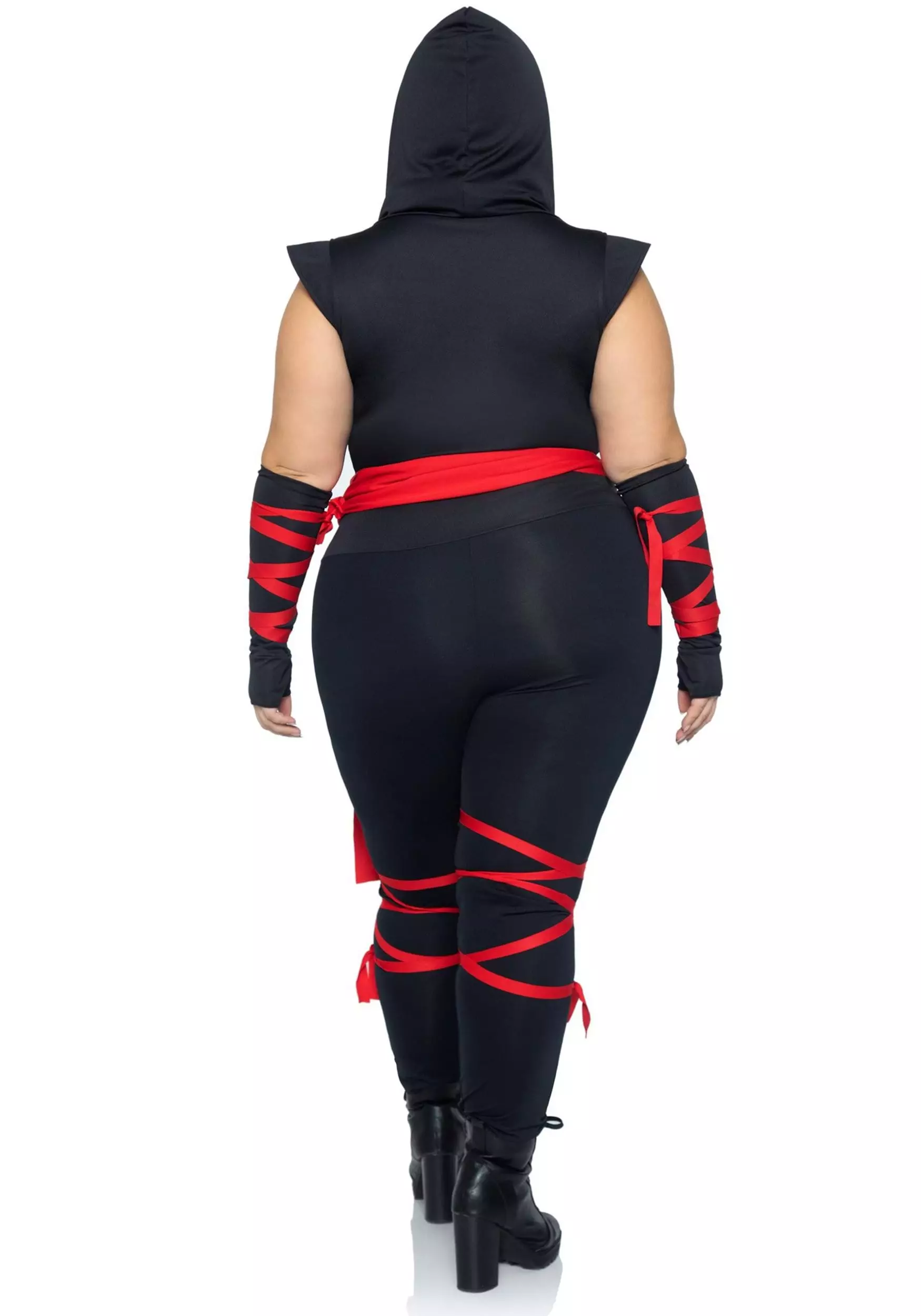 LEG AVENUE Deadly Ninja Women's Sexy Plus Size Costume 4 LEG AVENUE Deadly Ninja Women's Sexy Plus Size Costume - Image 2