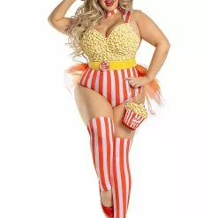 Party King Women's Plus Size Popcorn Babe Costume