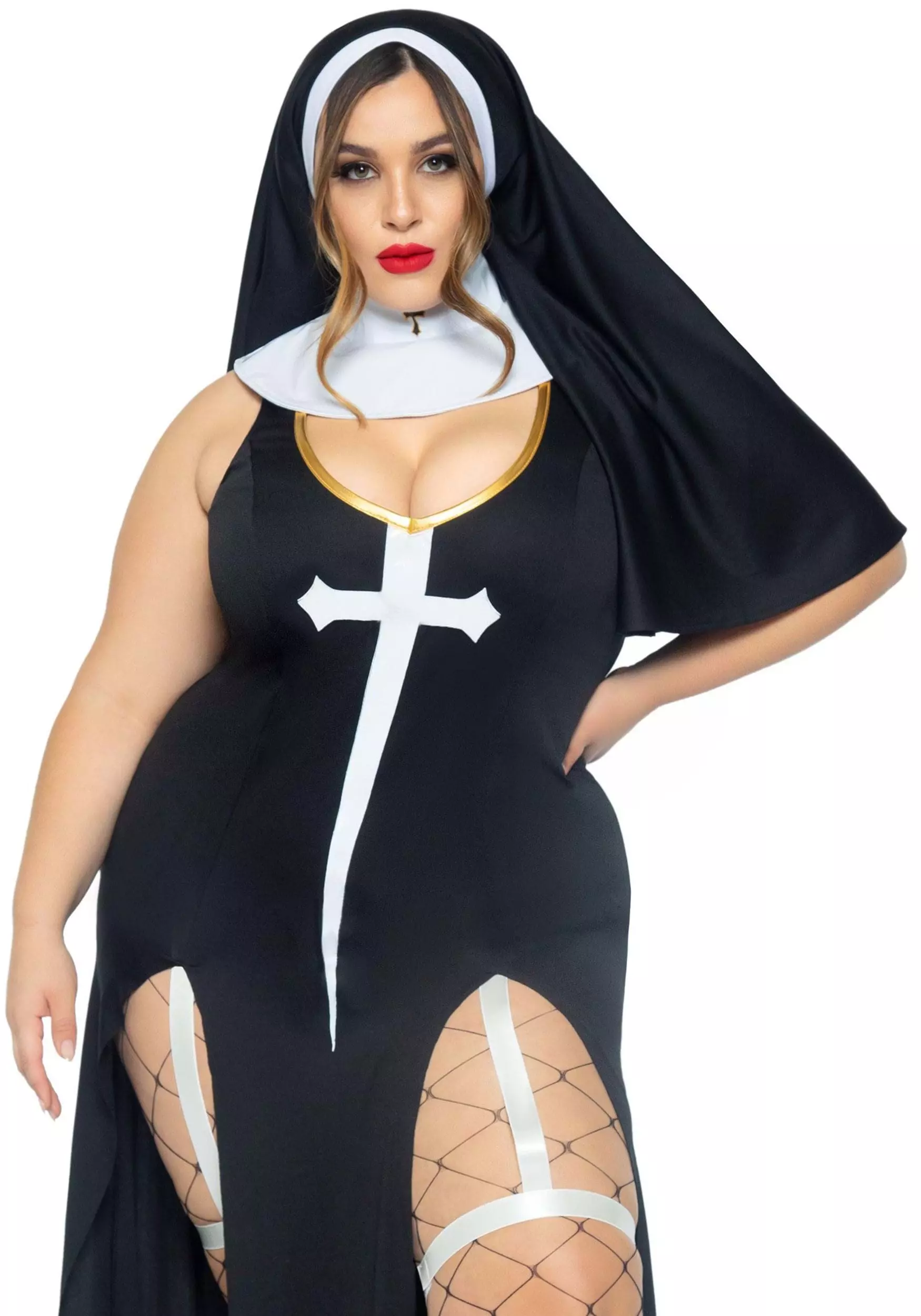 LEG AVENUE Sultry Sinner Women's Sexy Plus Costume 5 LEG AVENUE Sultry Sinner Women's Sexy Plus Costume - Image 3
