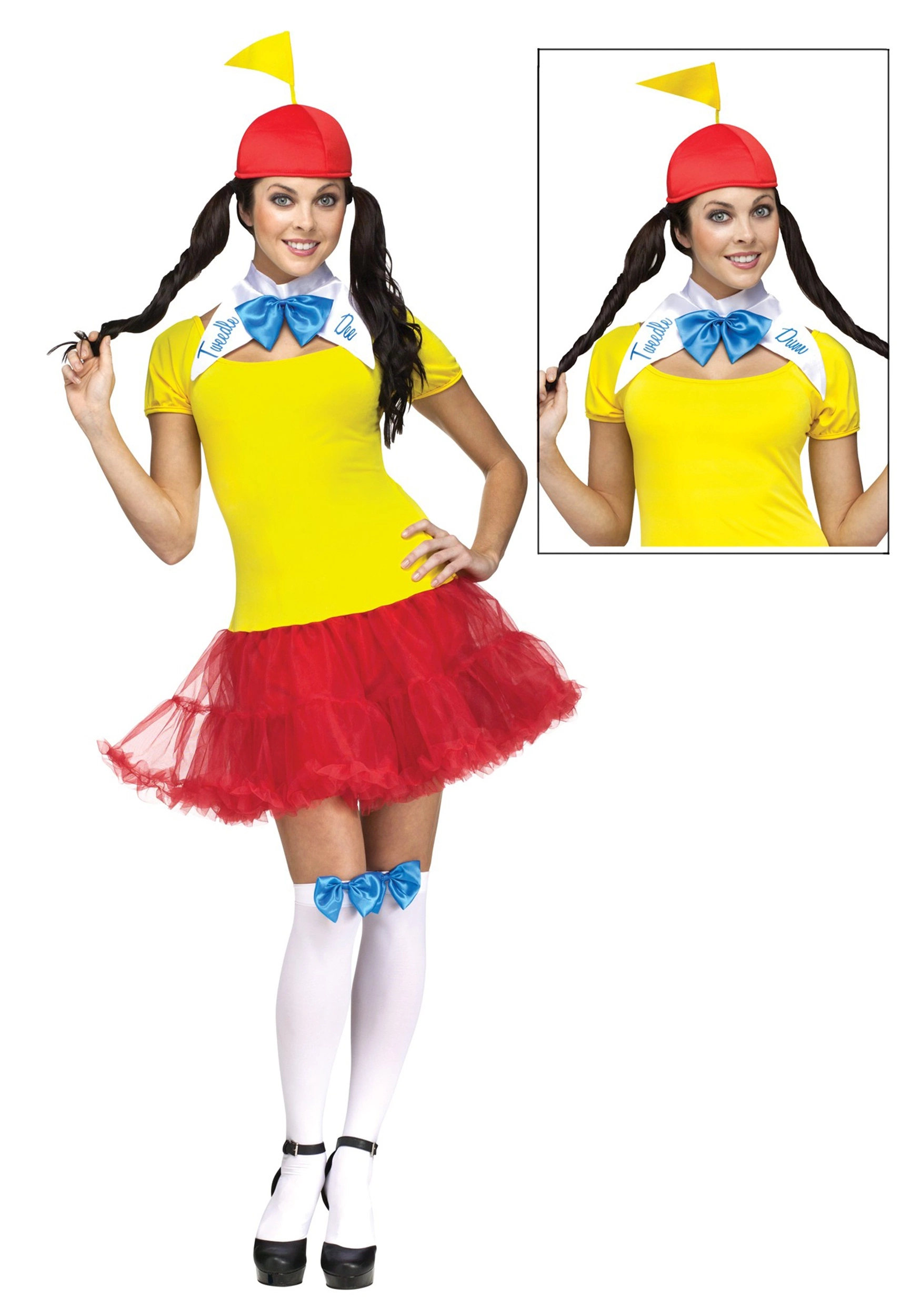 Fun World Sexy Tweedle Dee/Dum Adult Costume 3 Fun World Sexy Tweedle Dee/Dum Adult Costume