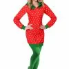 Meisheng Strawberry Hoodie Dress Costume -Storybook & Fairytale Costumes Sales strawberry hoodie dress
