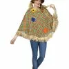 Fun World Adult Sweet Scarecrow Poncho -Storybook & Fairytale Costumes Sales sweet scarecrow adult poncho