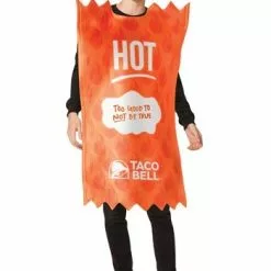 Morris Costumes Adult Taco Bell Hot Sauce Packet Taco Bell Costume