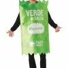 Morris Costumes Adult Verde Taco Bell Sauce Packet Taco Bell Costume