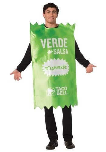 Morris Costumes Adult Verde Taco Bell Sauce Packet Taco Bell Costume 3 Morris Costumes Adult Verde Taco Bell Sauce Packet Taco Bell Costume