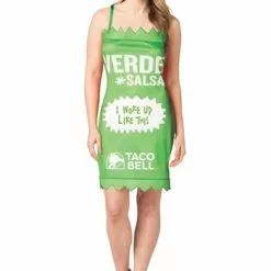 Morris Costumes Womens Taco Bell Verde Taco Bell Sauce Packet Costume