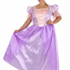 Disguise Plus Size Women's Deluxe Tangled Rapunzel Costume -Storybook & Fairytale Costumes Sales tangled adult plus size deluxe rapunzel costume alt 5
