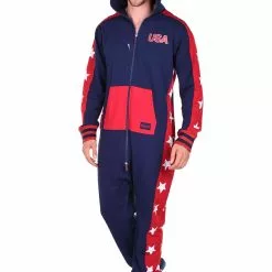 Tipsy Elves USA Stars Men's Jumpsuit Costume