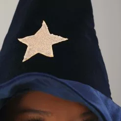 Elope Velvet Stars Costume Witch Hat -Storybook & Fairytale Costumes Sales velvet stars witch hat alt 3