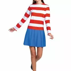 Disguise Where's Waldo Classic Wenda Costume For Adults