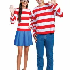 Disguise Where's Waldo Classic Wenda Costume For Adults -Storybook & Fairytale Costumes Sales wheres waldo adult classic wenda costume alt 2