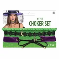 AMSCAN Witch Choker 3 Pack