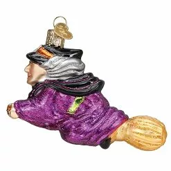 Old World Christmas Witch Flying On A Broomstick Ornament -Storybook & Fairytale Costumes Sales witch on broomstick ornament alt 2