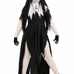 Fun Costumes Dreadful Nun Costume For Women -Storybook & Fairytale Costumes Sales womens dreadful nun costume alt 2