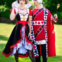 Fun Costumes Flirty Queen Of Hearts Women's Costume 15 Fun Costumes Flirty Queen Of Hearts Women's Costume -Storybook & Fairytale Costumes Sales womens flirty queen of hearts alt 2