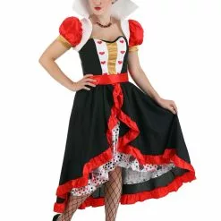 Fun Costumes Flirty Queen Of Hearts Women's Costume 19 Fun Costumes Flirty Queen Of Hearts Women's Costume -Storybook & Fairytale Costumes Sales womens flirty queen of hearts alt 6