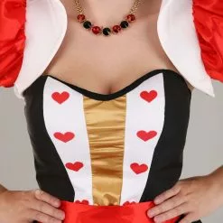 Fun Costumes Flirty Queen Of Hearts Women's Costume 22 Fun Costumes Flirty Queen Of Hearts Women's Costume -Storybook & Fairytale Costumes Sales womens flirty queen of hearts alt 9