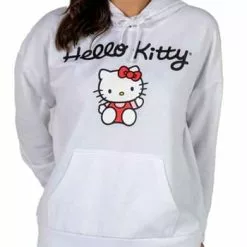 Bioworld Merchandising / Independent Sales Hello Kitty Cosplay Hoodie For Women -Storybook & Fairytale Costumes Sales womens hello kitty cosplay hoodie alt 2
