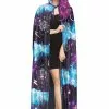 Fun World Multi Colored Cosmic Cape For Women