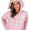 Bioworld Merchandising / Independent Sales My Melody Women's Cosplay Hoodie 2 Bioworld Merchandising / Independent Sales My Melody Women's Cosplay Hoodie -Storybook & Fairytale Costumes Sales womens my melody cosplay hoodie