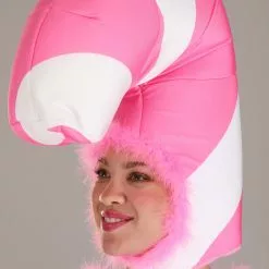 Fun Costumes Womens Pink Candy Cane Costume -Storybook & Fairytale Costumes Sales womens pink candy cane jumpsuit alt 4