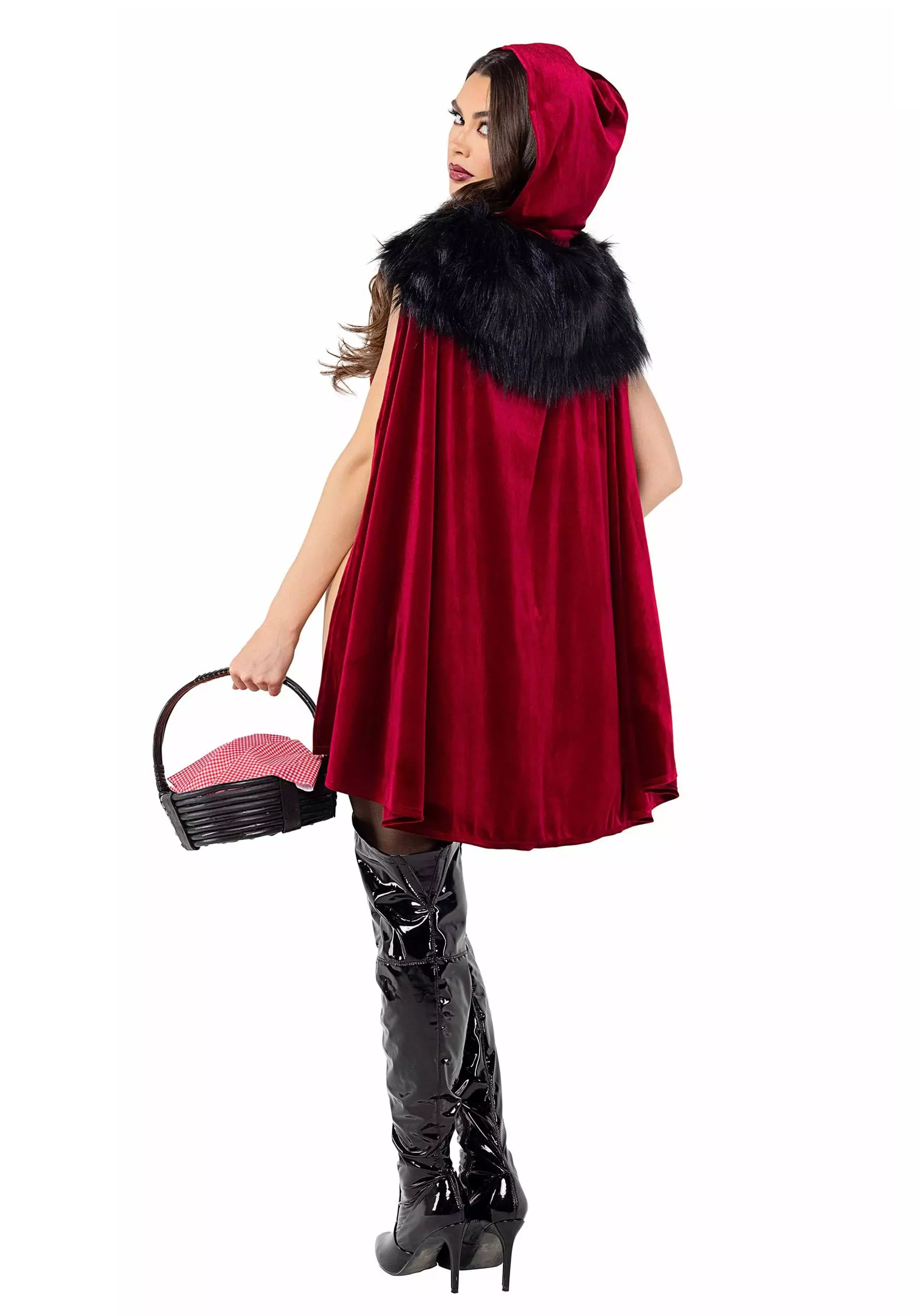 Roma Women's Playboy Bunny Red Riding Hood Sexy Costume 4 Roma Women's Playboy Bunny Red Riding Hood Sexy Costume - Image 2