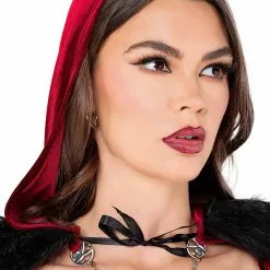 Roma Women's Playboy Bunny Red Riding Hood Sexy Costume 7 Roma Women's Playboy Bunny Red Riding Hood Sexy Costume -Storybook & Fairytale Costumes Sales womens playboy red riding hood costume alt 2