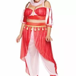 LEG AVENUE Women's Plus Size Dreamy Genie Costume -Storybook & Fairytale Costumes Sales womens plus dreamy genie costume alt 3