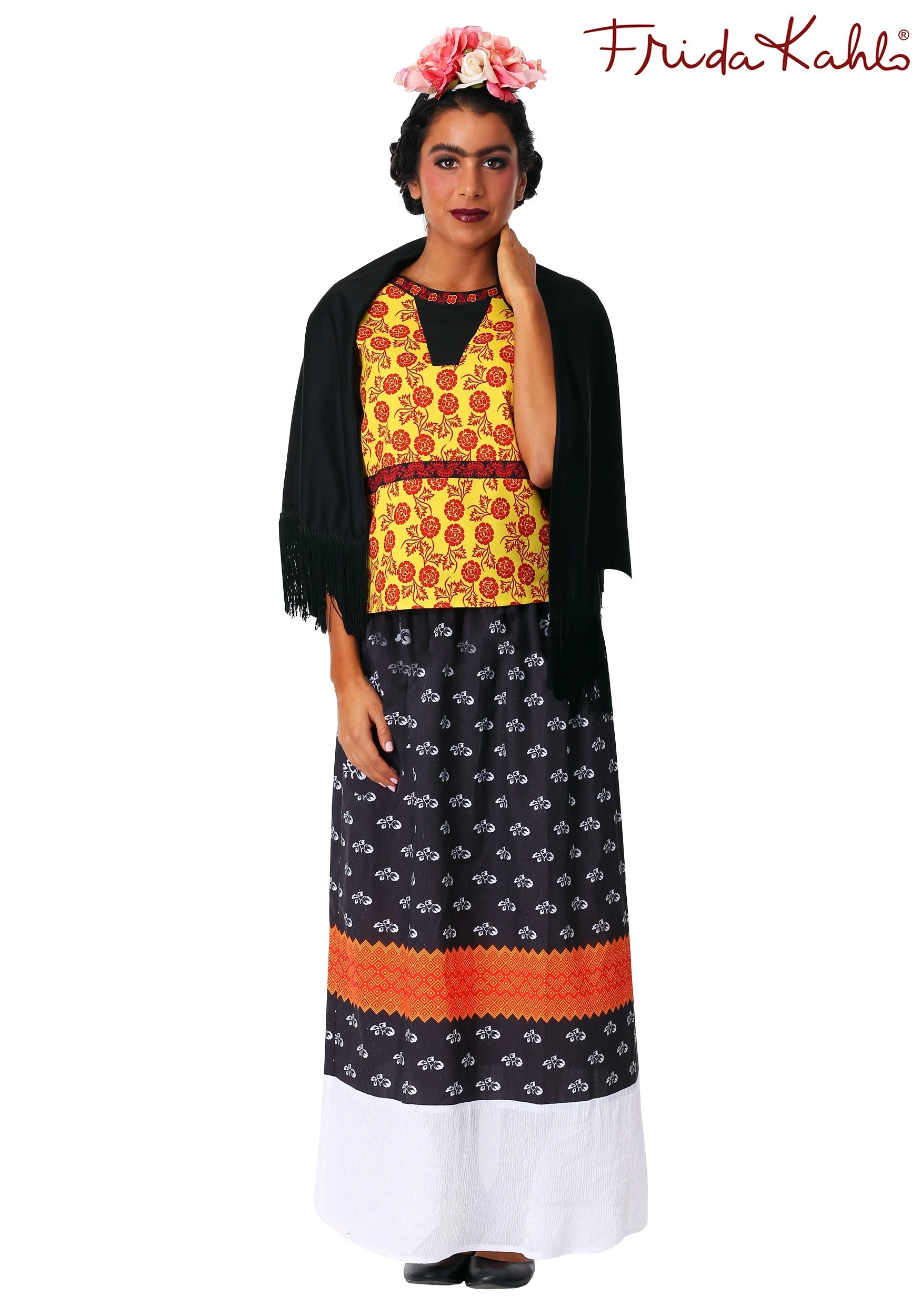 Fun Costumes Plus Size Women's Frida Kahlo Costume 3 Fun Costumes Plus Size Women's Frida Kahlo Costume