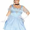 LEG AVENUE Women's Plus Glass Slipper Sweetie Costume -Storybook & Fairytale Costumes Sales womens plus glass slipper sweetie costume