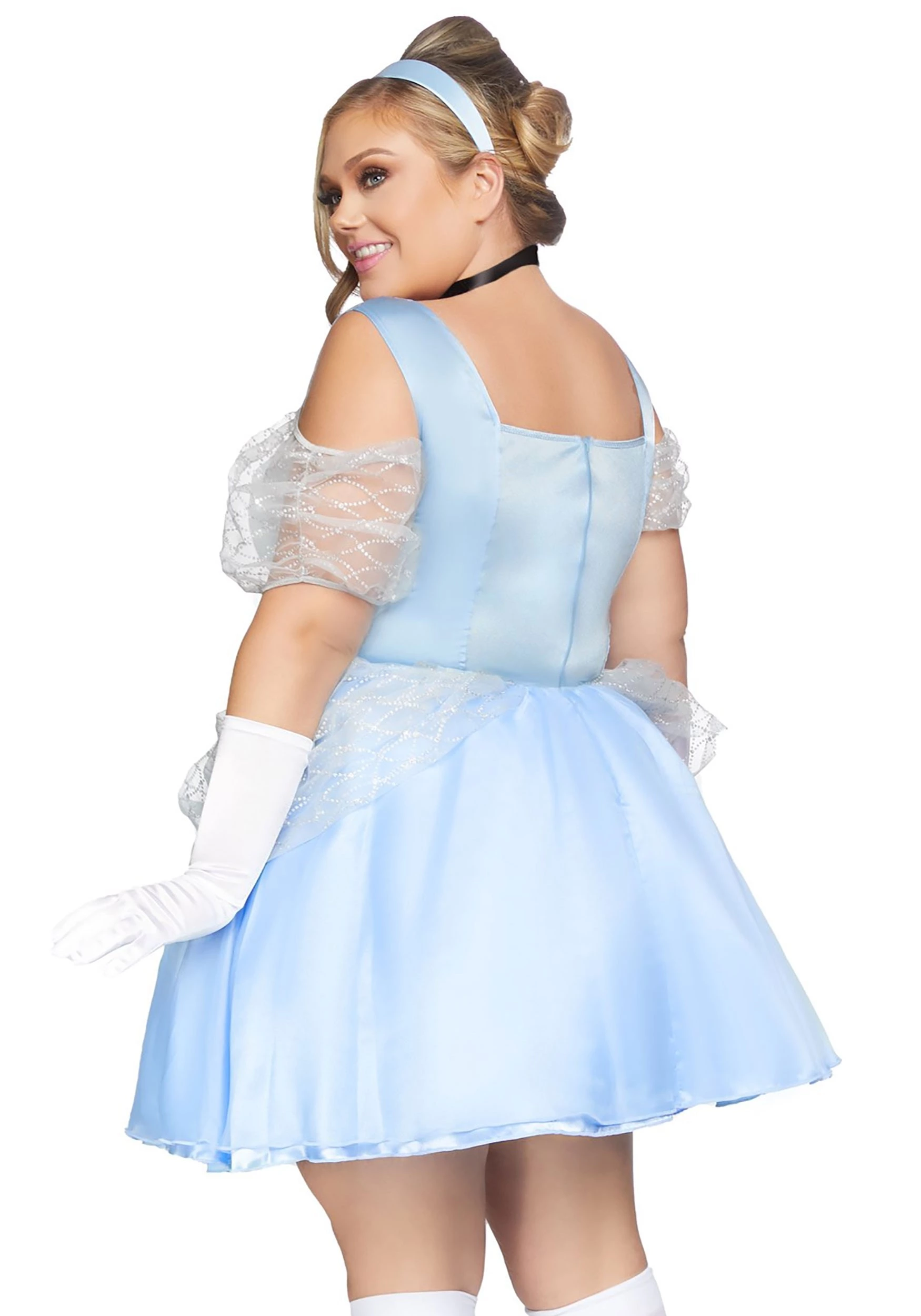 LEG AVENUE Women's Plus Glass Slipper Sweetie Costume 4 LEG AVENUE Women's Plus Glass Slipper Sweetie Costume - Image 2