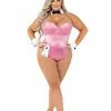 Roma Womens Plus Size Pink Playboy Bunny Sexy Costume -Storybook & Fairytale Costumes Sales womens plus pink playboy bunny costume