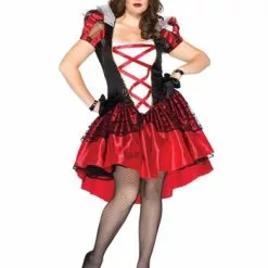 LEG AVENUE Womens Plus Royal Queen Costume