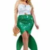 Starline, LLC. Plus Size Women's Alluring Sea Siren Mermaid Costume -Storybook & Fairytale Costumes Sales womens plus size alluring sea siren mermaid costume