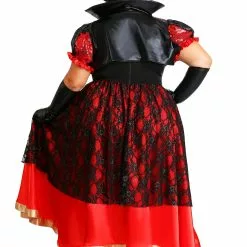 Fun Costumes Plus Size Women's Dark Queen Of Hearts Costume -Storybook & Fairytale Costumes Sales womens plus size dark queen of hearts costume alt1