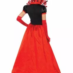 LEG AVENUE Womens Plus Size Deluxe Queen Of Hearts Costume -Storybook & Fairytale Costumes Sales womens plus size deluxe queen of hearts alt 1
